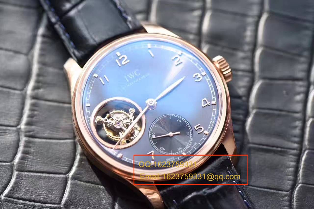 【独家视频测评YL Factory 1:1 top 复刻手表】 IWC 葡萄牙系列IW546305真 Tourbillon  wrist watch  / WG288