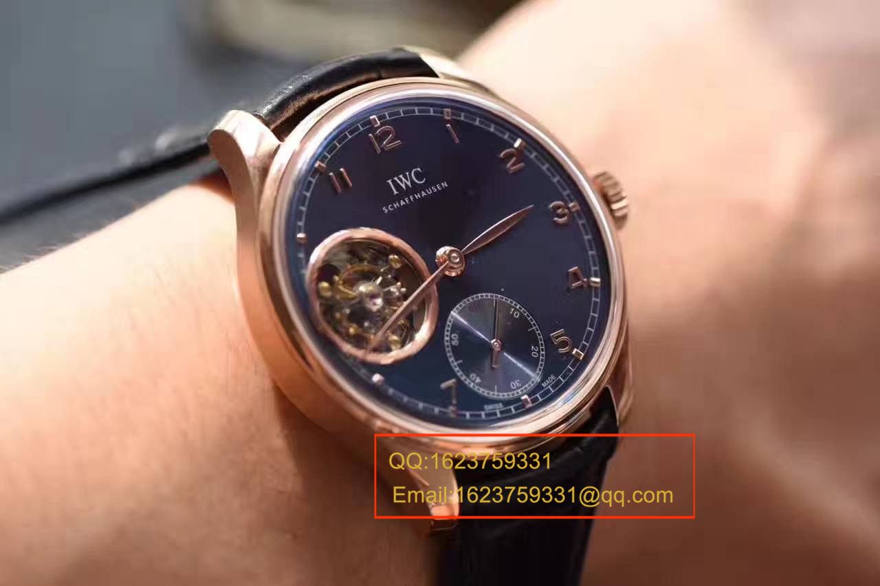 【独家视频测评YL Factory 1:1 top 复刻手表】 IWC 葡萄牙系列IW546305真 Tourbillon  wrist watch  / WG288