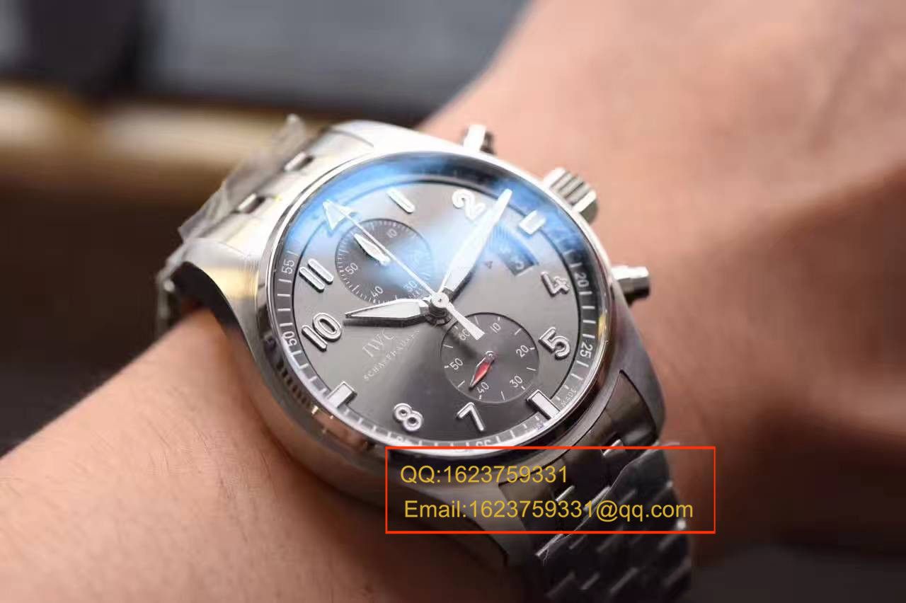 【独家视频测评V6 Factory 一比一超A高仿手表】 IWC 飞行员喷火战机计时 wrist watch 系列 IW387804 wrist watch  / WG216
