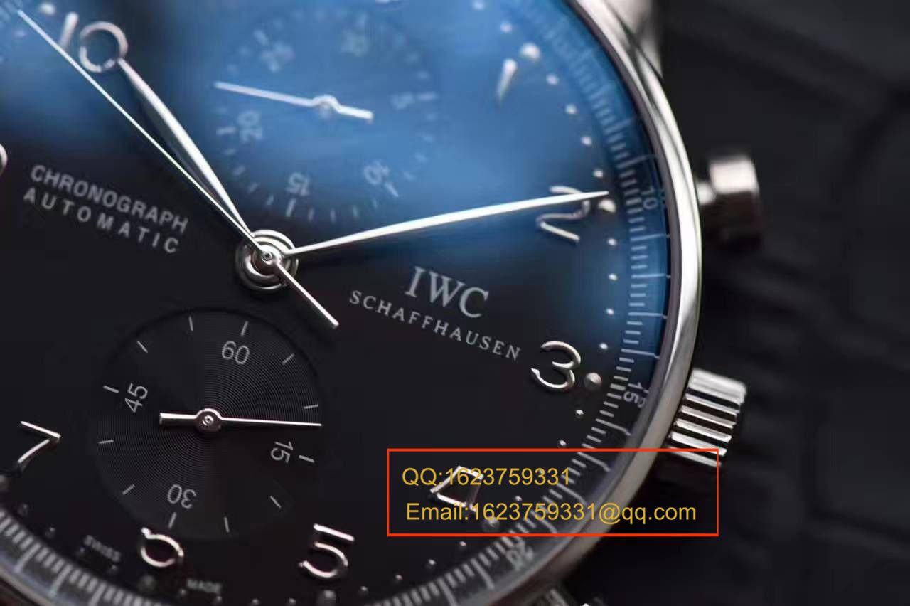 【独家视频测评YL一比一超A高仿手表】 IWC 葡萄牙CHRONOGRAPH计时系列IW371447 wrist watch  / WGBA279