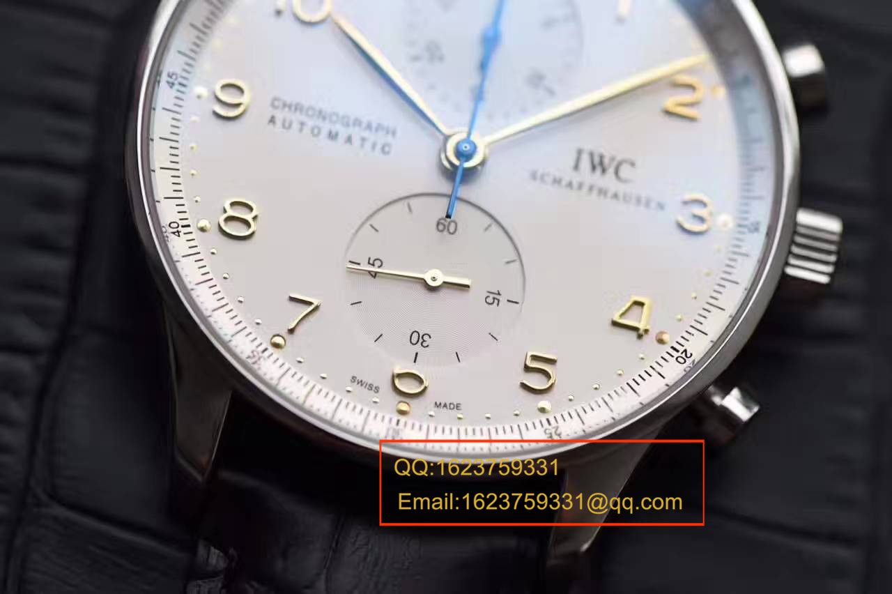 【独家视频测评YL Factory V7版本1:1 top 复刻手表】 IWC 葡萄牙高仿葡萄牙计时IW371445黄定钉刻度 wrist watch  / WG280