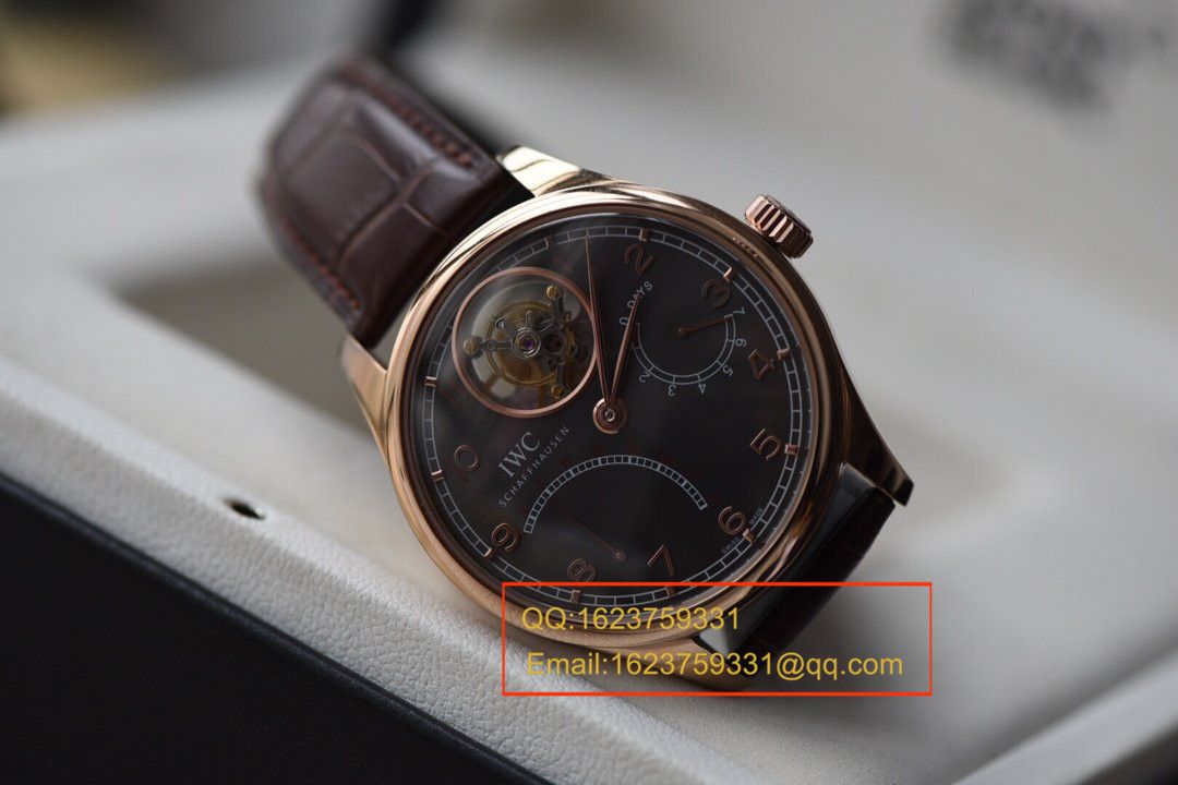 【TF Factory 一比一复刻高仿手表】 IWC 葡萄牙系列IW504402 、IW504602真 Tourbillon 逆跳 wrist watch  / WG274
