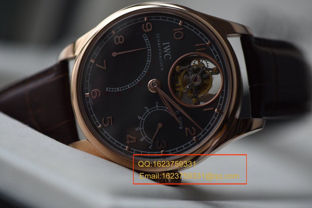 【TF Factory 一比一复刻高仿手表】 IWC 葡萄牙系列IW504402 、IW504602真 Tourbillon 逆跳 wrist watch  / WG274