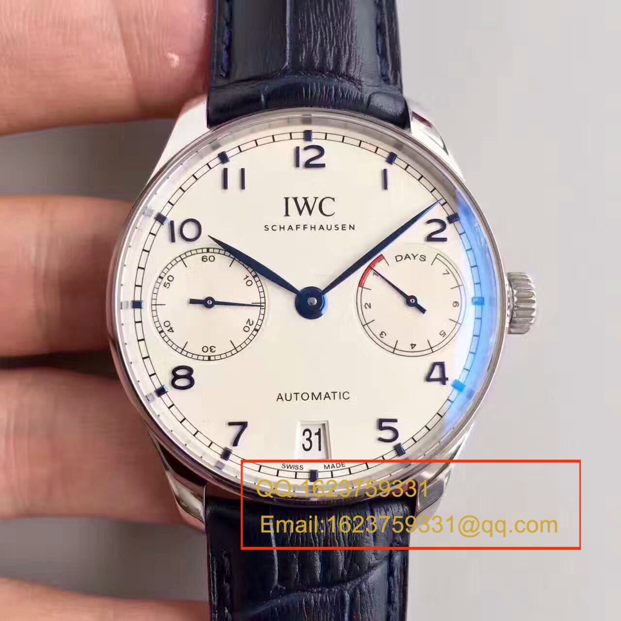 【独家视频测评ZF Factory 一比一超A高仿手表】 IWC 葡七V5最高版本《 IWC 七日链》IW500703男表 / WG223A