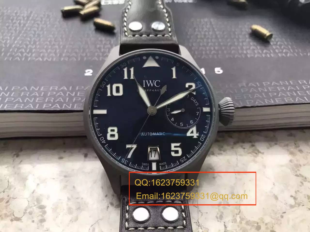 【独家视频测评】YL Factory 1:1超A精仿手表之 IWC 大型飞行员特别版喷砂精钢壳套蓝面男表 / WG258