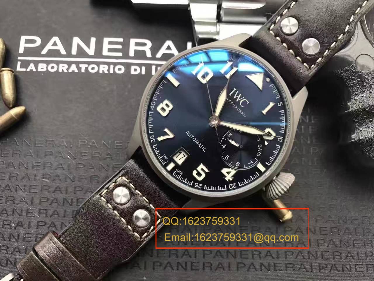 【独家视频测评】YL Factory 1:1超A精仿手表之 IWC 大型飞行员特别版喷砂精钢壳套蓝面男表 / WG258