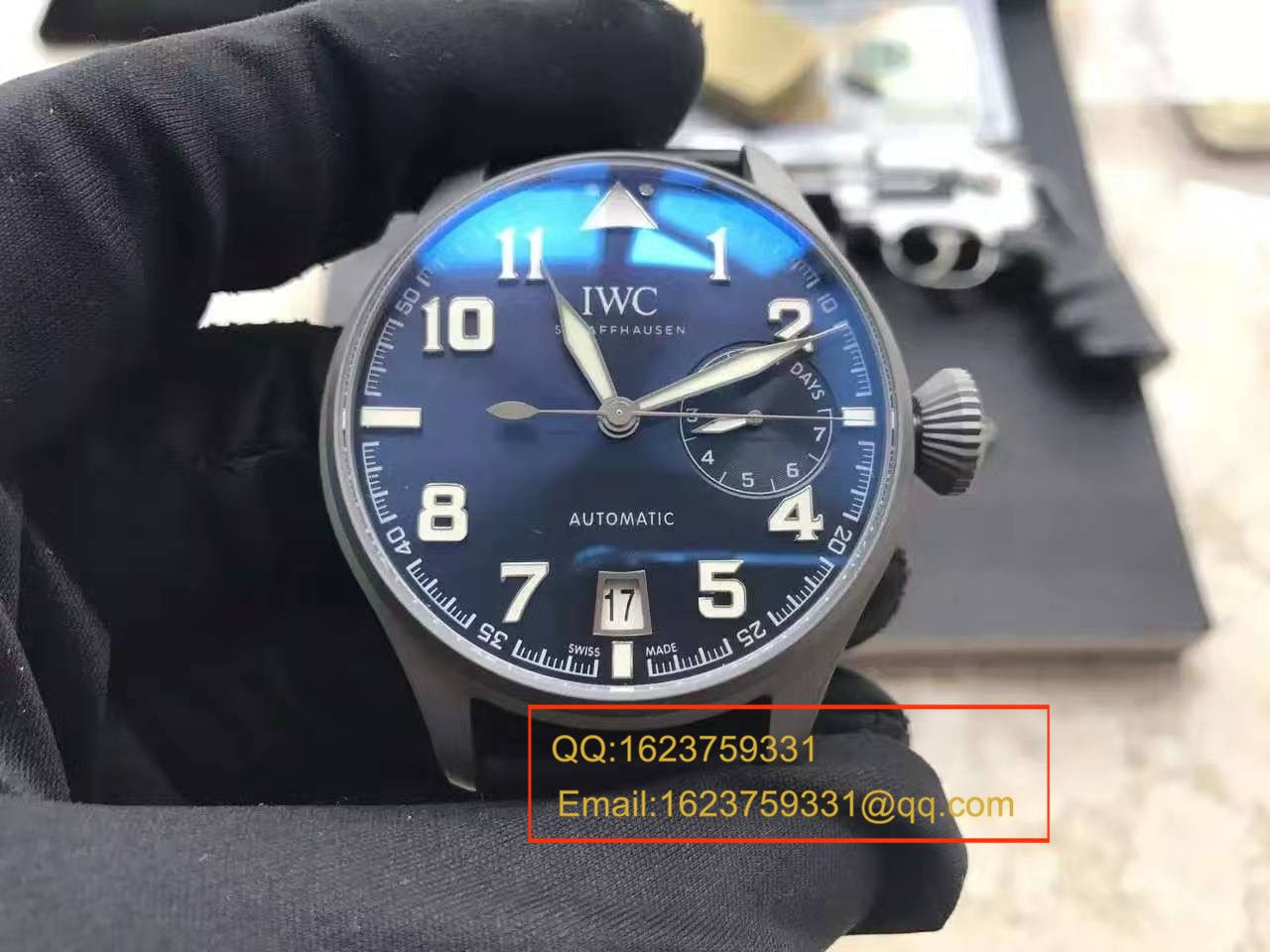 【独家视频测评】YL Factory 1:1超A精仿手表之 IWC 大型飞行员特别版喷砂精钢壳套蓝面男表 / WG258