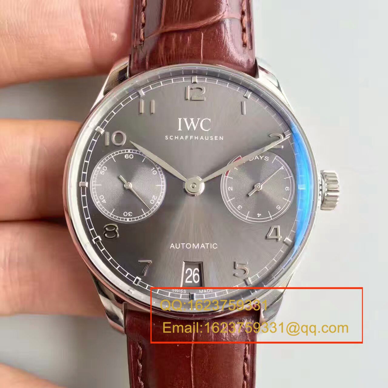 【独家视频测评】【ZF一比一超A高仿手表】 IWC 葡萄牙计时系列IW500705 wrist watch （ IWC 七日链） / WG256