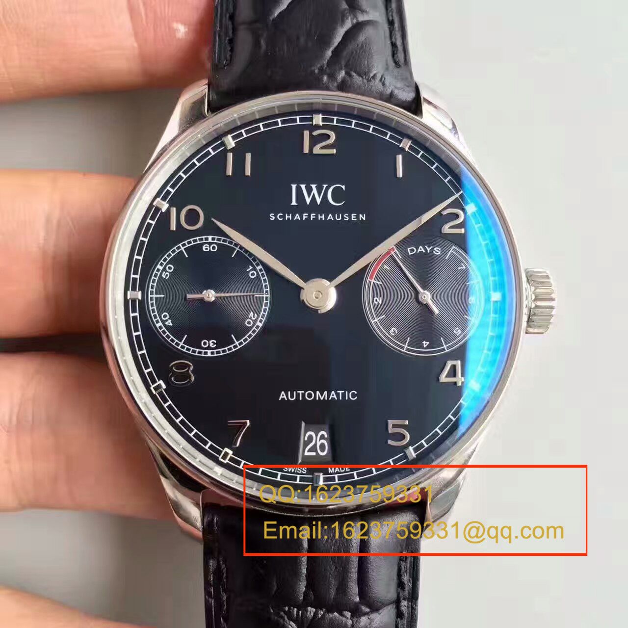 【独家视频测评】【ZF一比一超A高仿手表】 IWC 葡萄牙计时系列IW500705 wrist watch （ IWC 七日链） / WG256