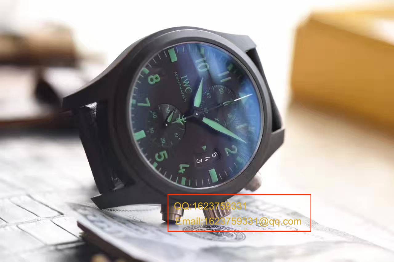 【HBBV6 Factory 1:1复刻高仿手表】 IWC 飞行员系列TOP GUN海军陆战队专用IW388003绿色特别版 wrist watch  / WG080