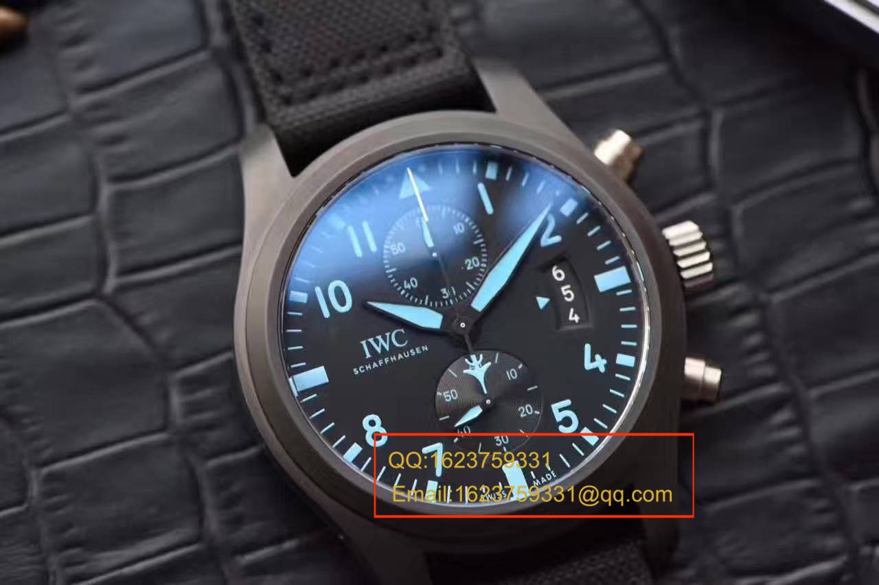 【独家视频测评1:1超A高仿手表】 IWC TOP GUN海军空战部队MIRAMAR wrist watch IW388003 Composite 飞计 / WG23201