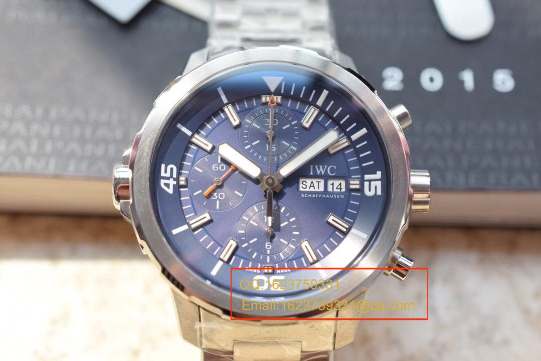 【独家视频测评V6 Factory 一比一超A高精仿手表】 IWC 海洋时计雅克-伊夫．库斯托探险之旅特别版IW376805 男士机械 wrist watch  / WG166