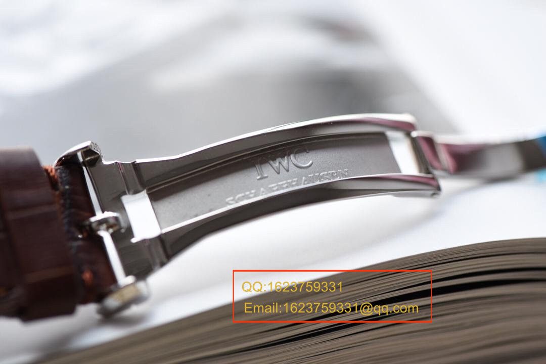 【独家视频测评】【KW Factory 1:1高仿手表】 IWC 飞行员IW500301涡轮大飞男士机械手表 / WAG110