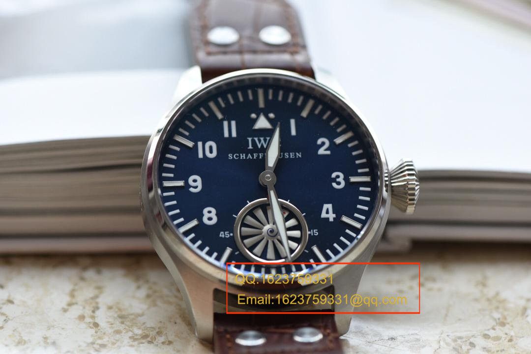 【独家视频测评】【KW Factory 1:1高仿手表】 IWC 飞行员IW500301涡轮大飞男士机械手表 / WAG110