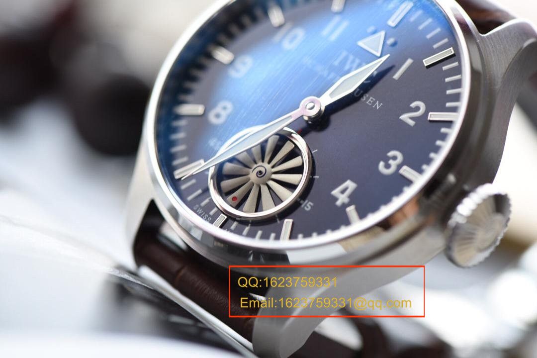 【独家视频测评】【KW Factory 1:1高仿手表】 IWC 飞行员IW500301涡轮大飞男士机械手表 / WAG110