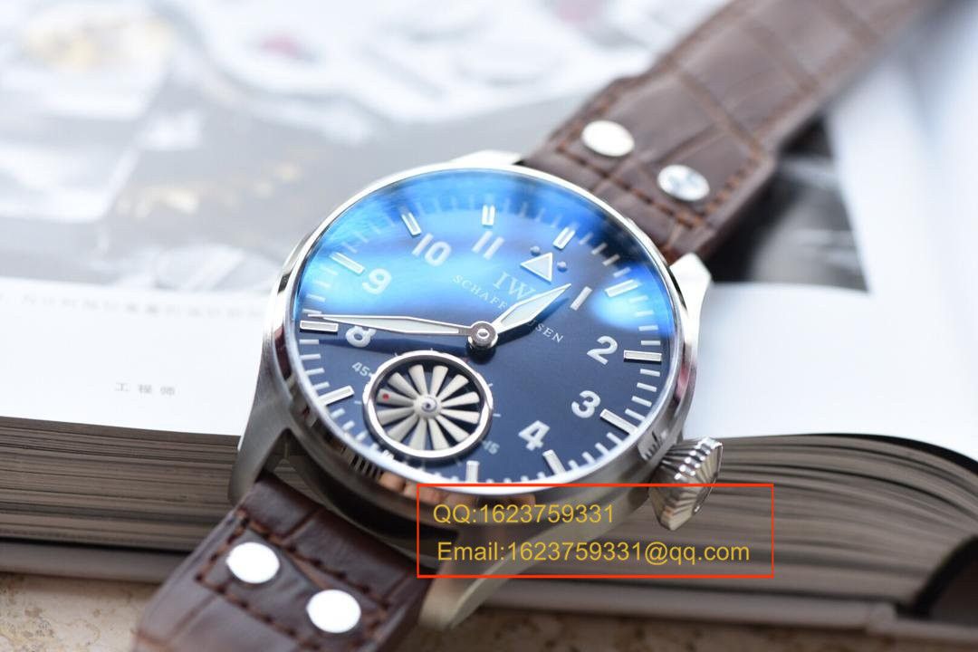 【独家视频测评】【KW Factory 1:1高仿手表】 IWC 飞行员IW500301涡轮大飞男士机械手表 / WAG110