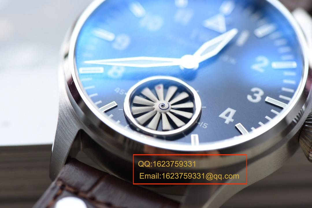 【独家视频测评】【KW Factory 1:1高仿手表】 IWC 飞行员IW500301涡轮大飞男士机械手表 / WAG110