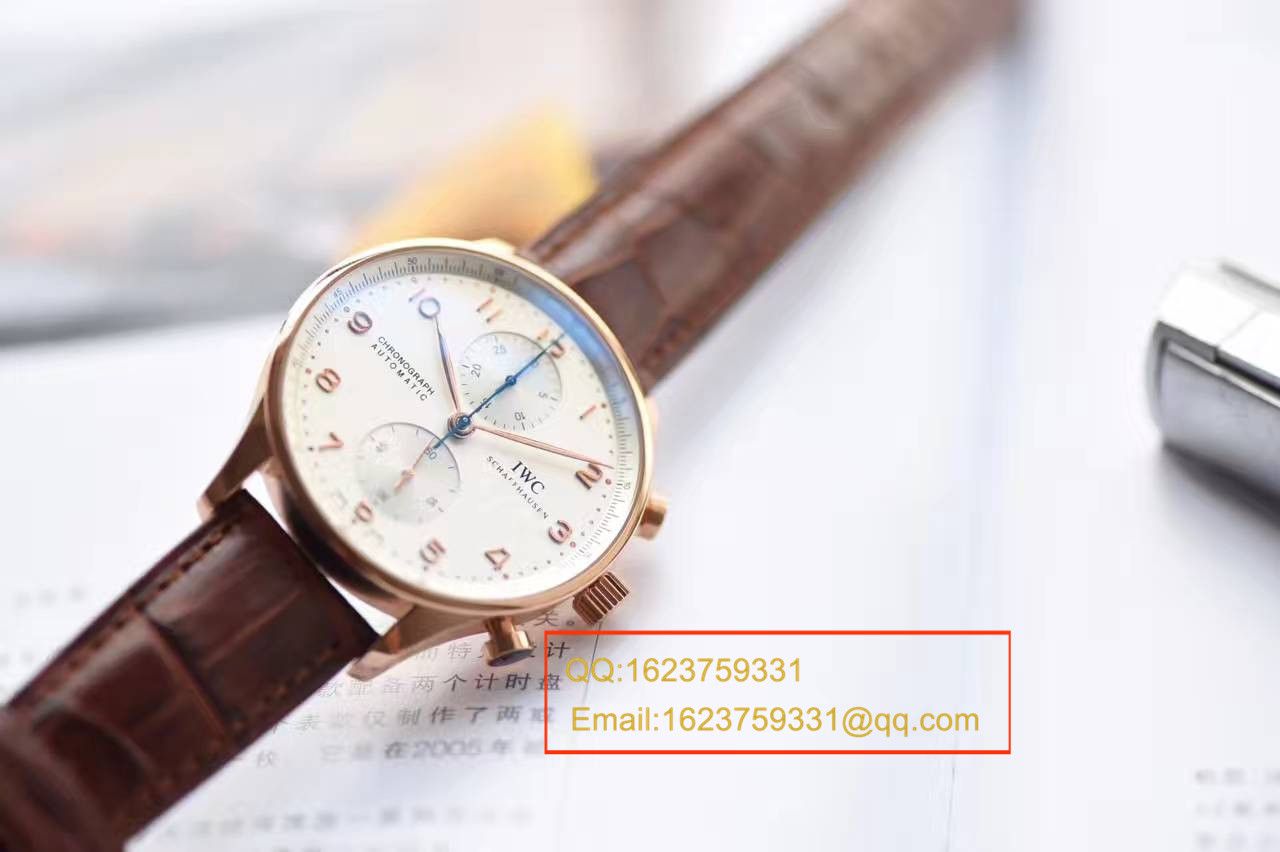【独家视频测评YL Factory V7版本一比一超A精仿手表】 IWC 葡萄牙计时系列IW371480 wrist watch  / WG302