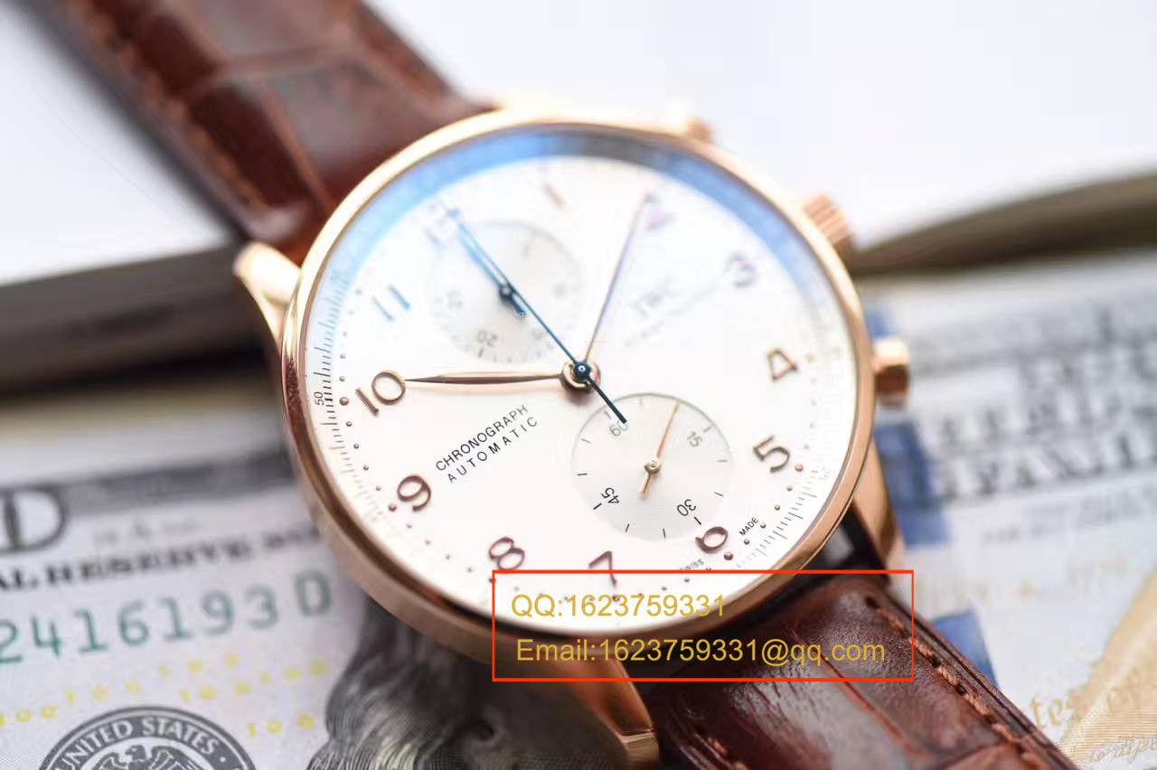 【独家视频测评YL Factory V7版本一比一超A精仿手表】 IWC 葡萄牙计时系列IW371480 wrist watch  / WG302