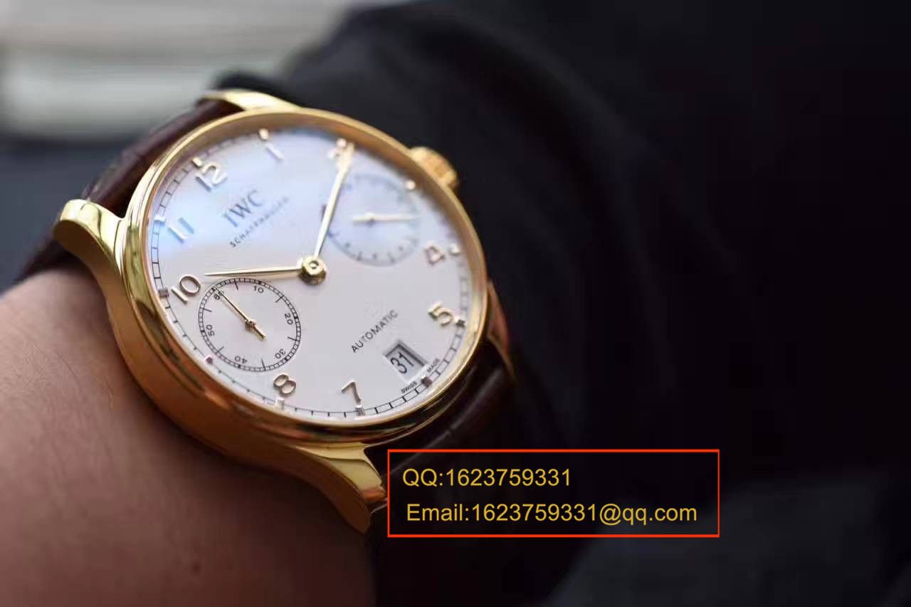 【ZF一比一超A高仿手表】 IWC 葡萄牙七天系列黄金版葡七IW500101 wrist watch  / WG242