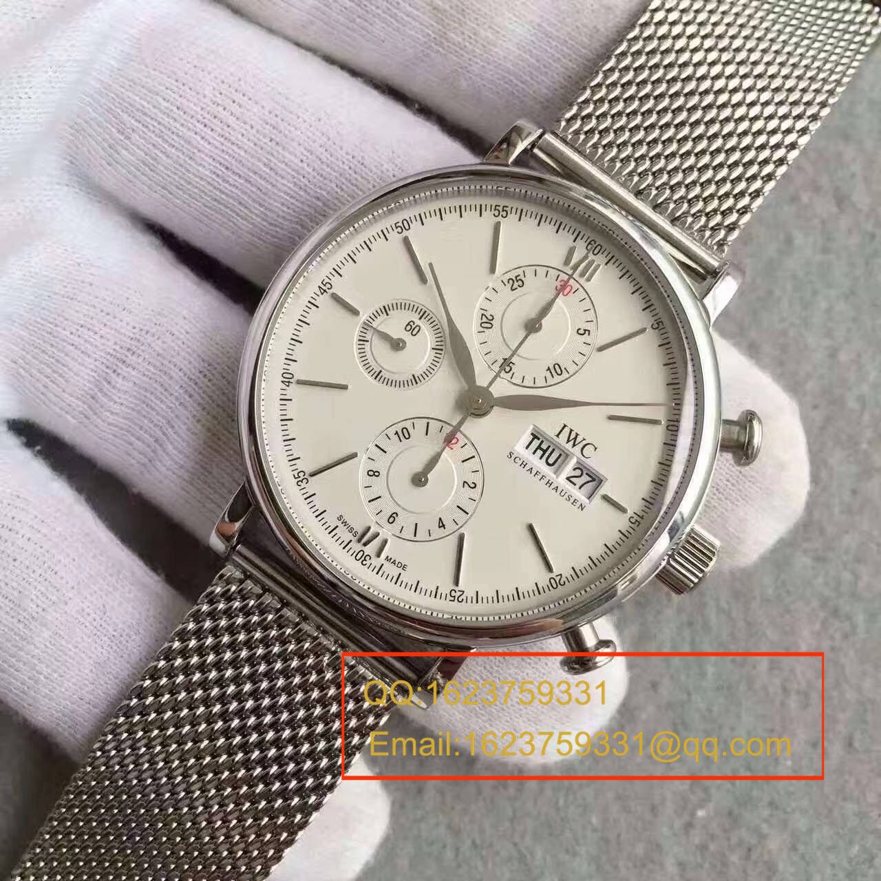 【MK一比一超A高仿手表】 IWC 柏涛菲诺CHRONOGRAPH计时系列 IW391009 wrist watch  / WB0133