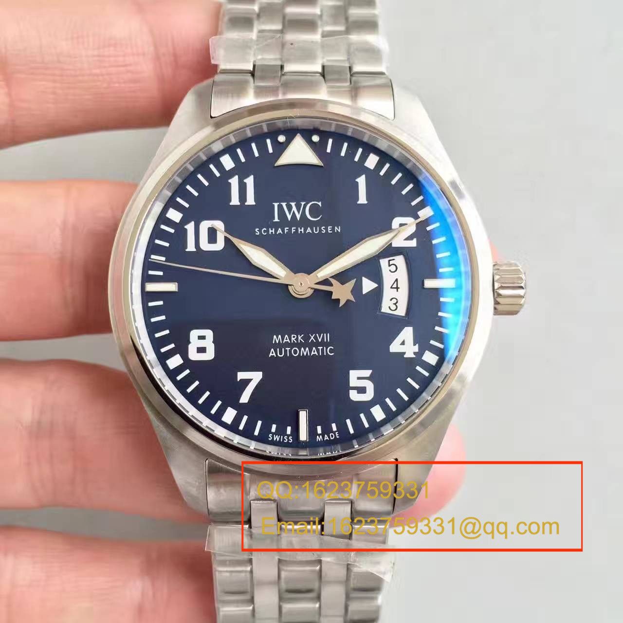 【MK Factory 一比一超A高仿手表】 IWC 飞行员系列马克十七IW326506 wrist watch (蓝面小王子钢带版) / WG079A