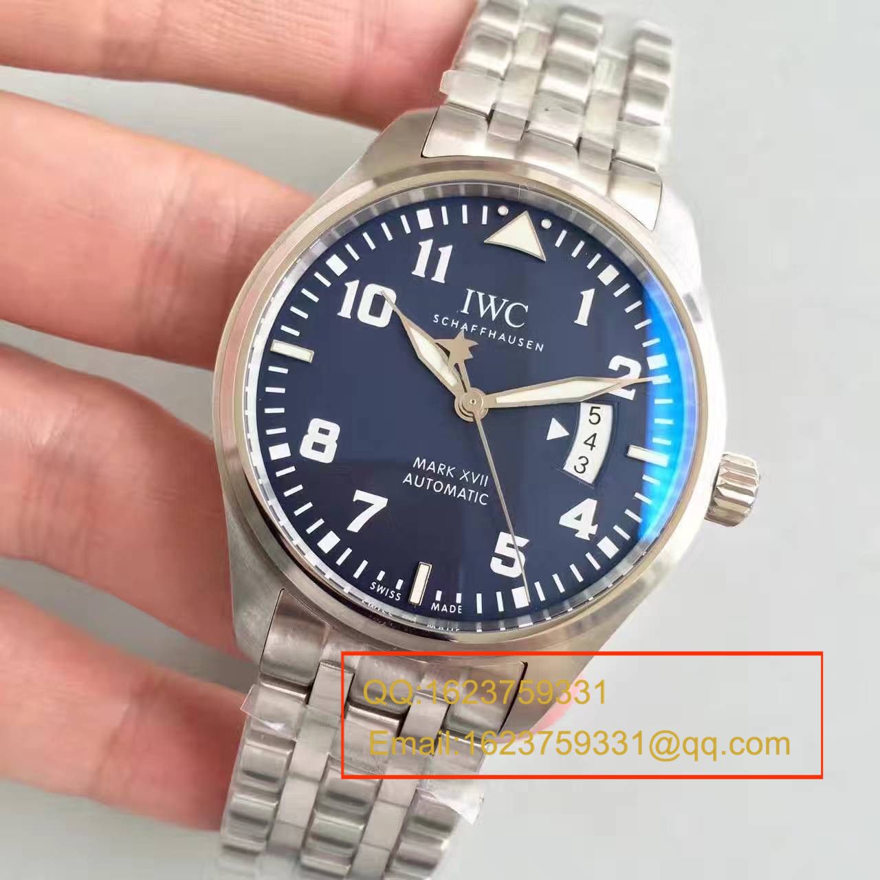 【MK Factory 一比一超A高仿手表】 IWC 飞行员系列马克十七IW326506 wrist watch (蓝面小王子钢带版) / WG079A