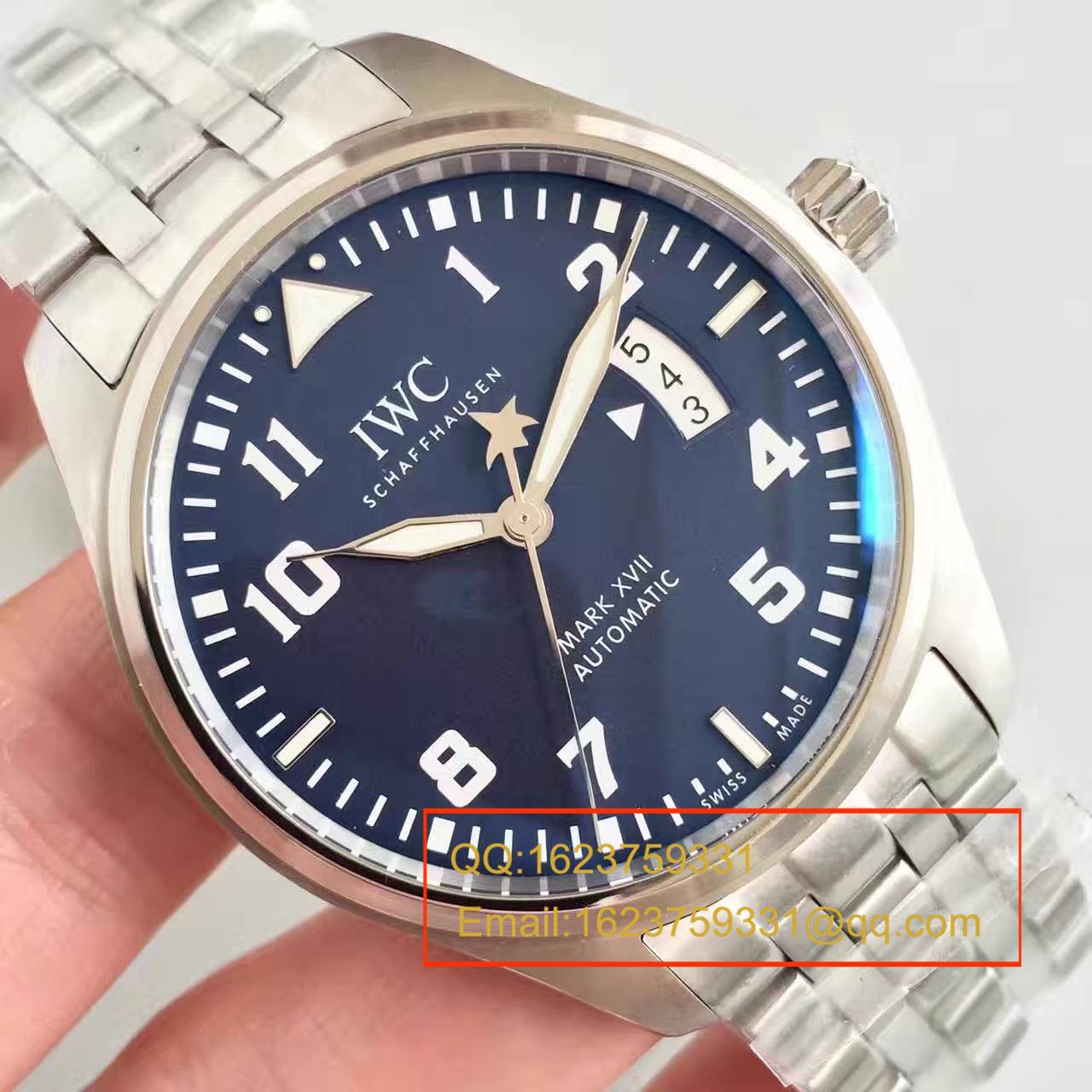 【MK Factory 一比一超A高仿手表】 IWC 飞行员系列马克十七IW326506 wrist watch (蓝面小王子钢带版) / WG079A