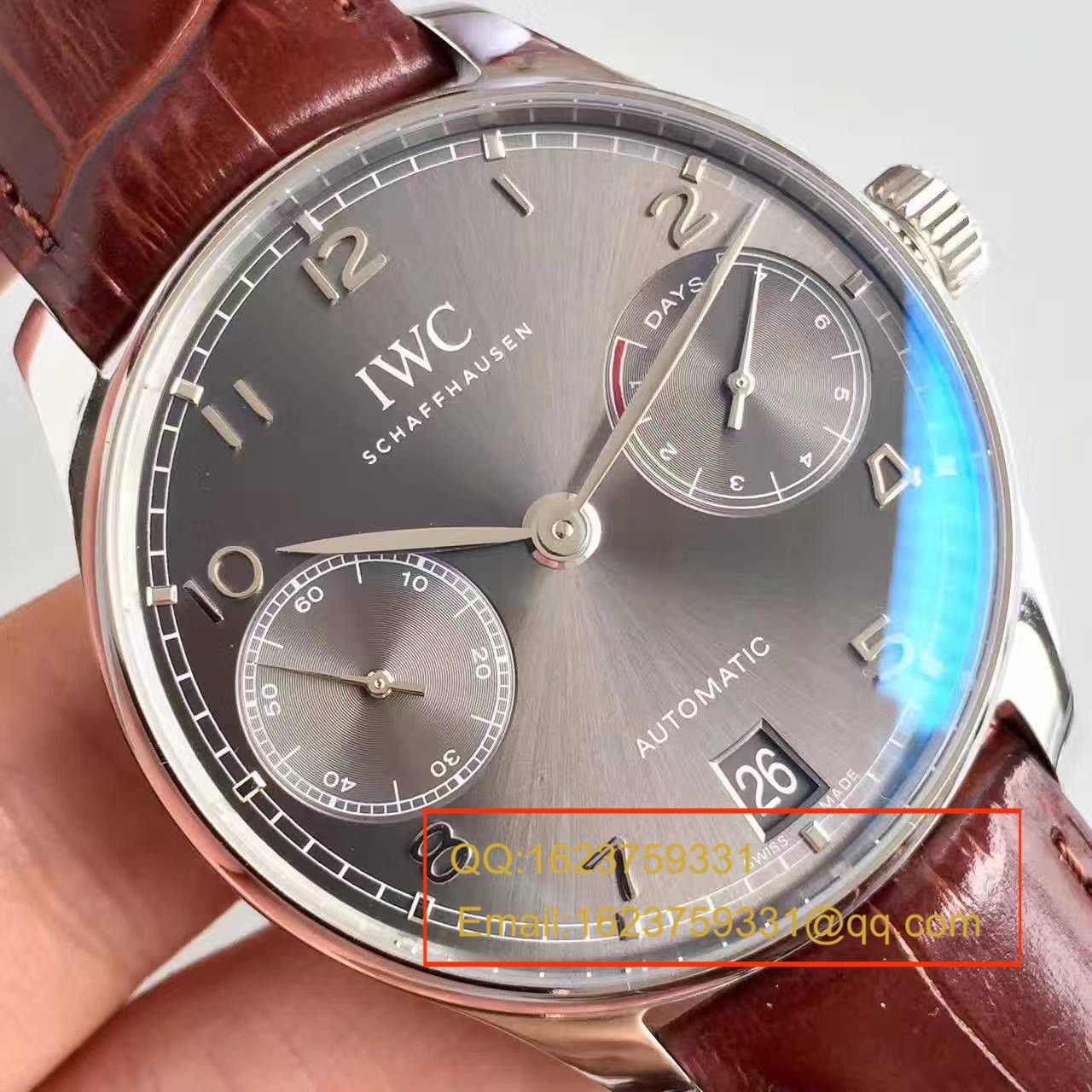 【ZF Factory  top 复刻高精仿手表】 IWC 葡萄牙系列《 IWC 七日链》IW500702 wrist watch  / WG224.1