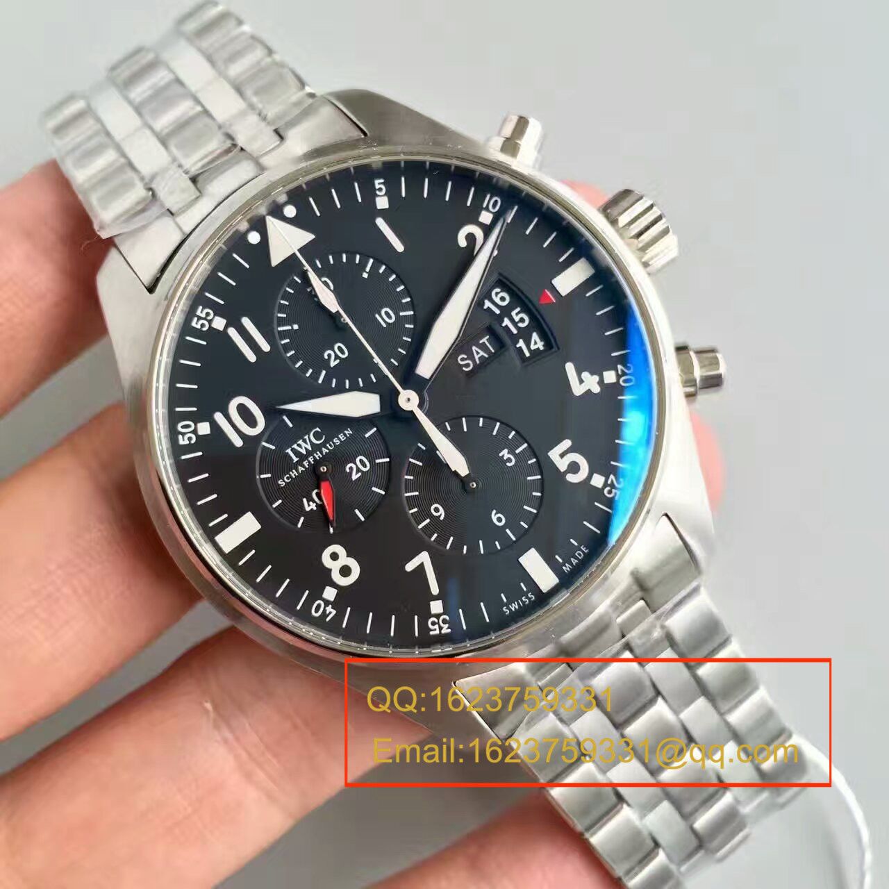 【ZF Factory 1:1超A精仿手表】 IWC 飞行员CHRONOGRAPH计时 wrist watch 系列 IW377704 wrist watch  / WG215