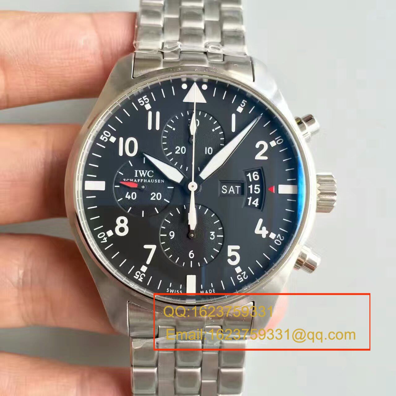 【ZF Factory 1:1超A精仿手表】 IWC 飞行员CHRONOGRAPH计时 wrist watch 系列 IW377704 wrist watch  / WG215