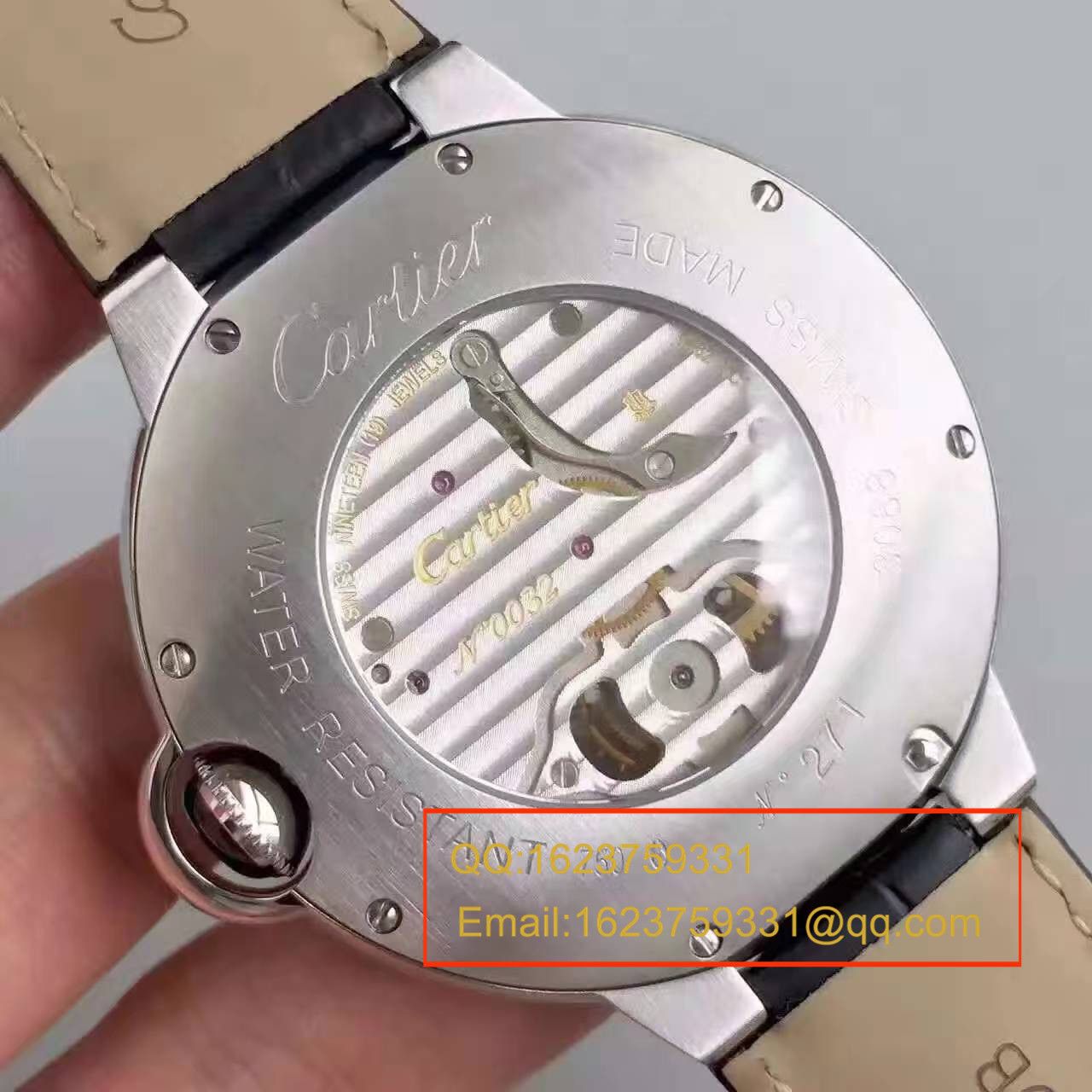 【TF Factory 一比一精仿手表】 Cartier   Cartier  蓝气球系列 扭索雕纹表盘 W6920105女士 Tourbillon  wrist watch  / KDY003