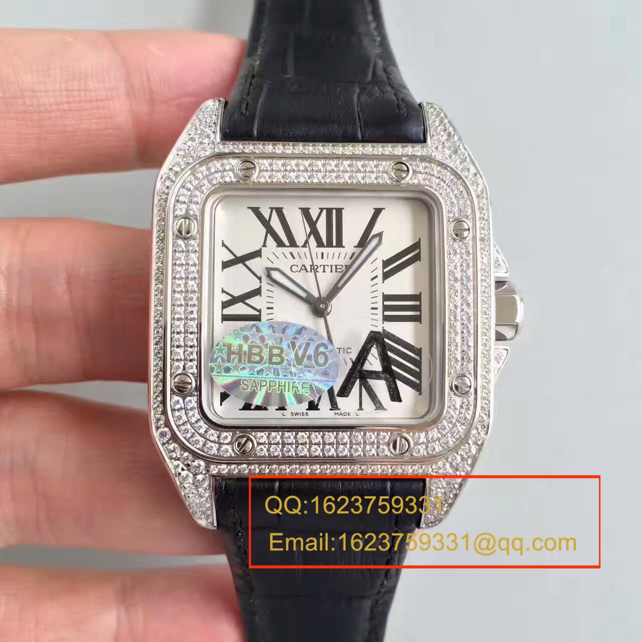【HBBV6 Factory 一比一复刻手表】 Cartier   Santos 100系列 W20073X8 男士机械手表 / KDY081