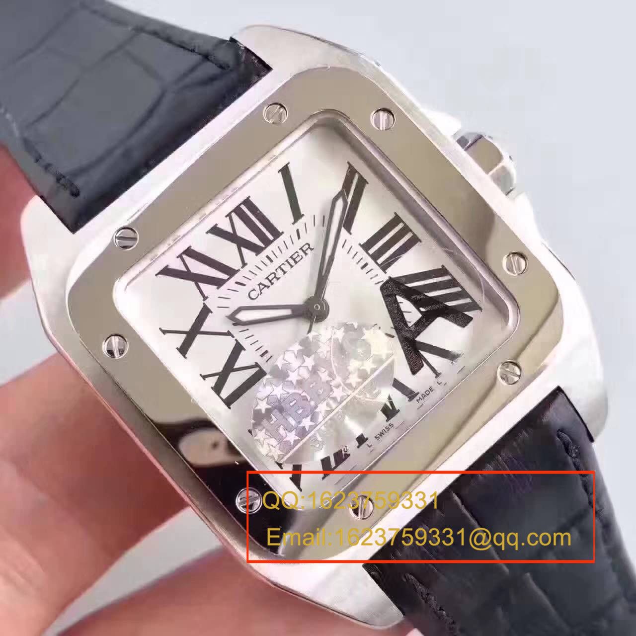 【HBBV6 Factory 一比一复刻手表】 Cartier   Santos 100系列 W20073X8 男士机械手表 / KDY081