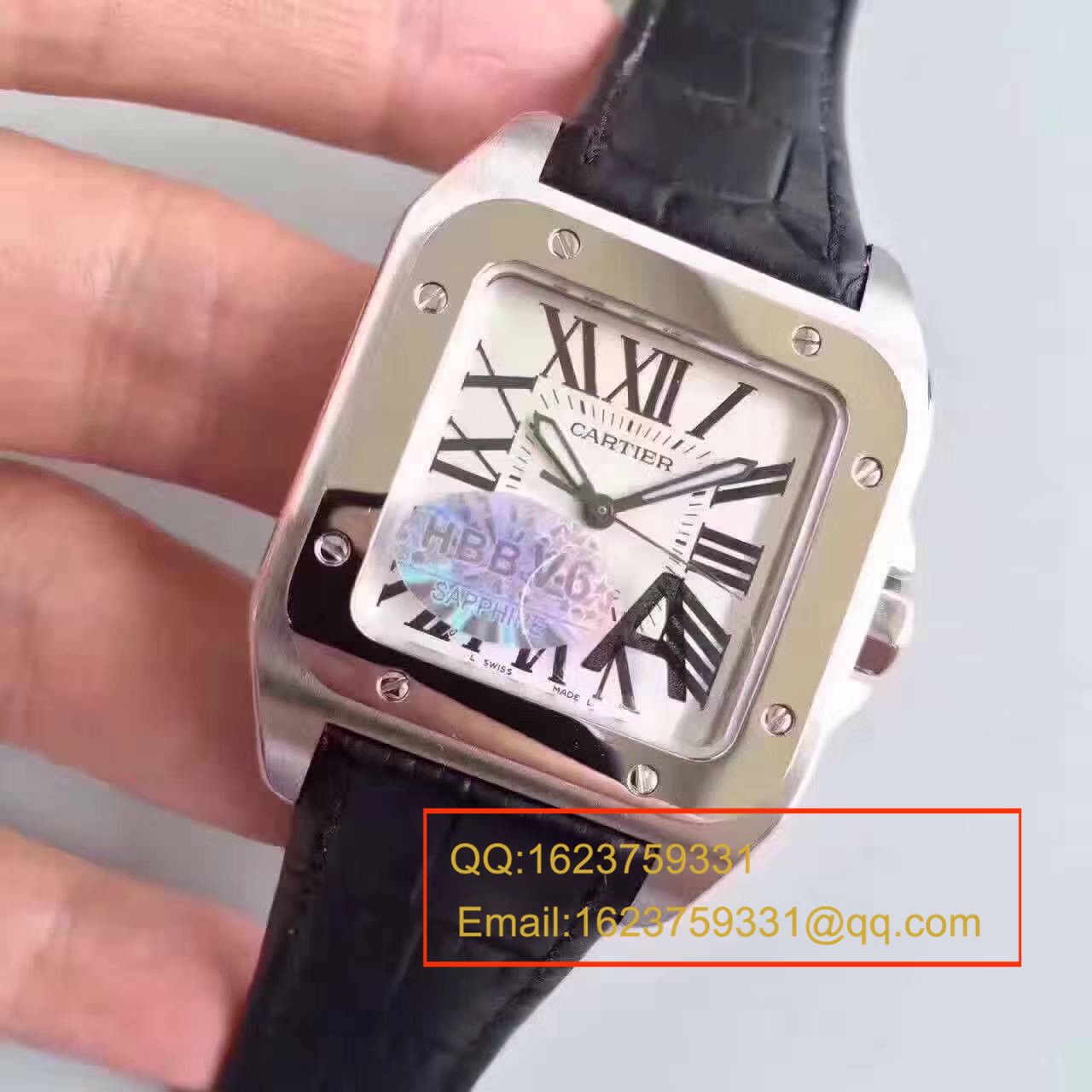 【HBBV6 Factory 一比一复刻手表】 Cartier   Santos 100系列 W20073X8 男士机械手表 / KDY081