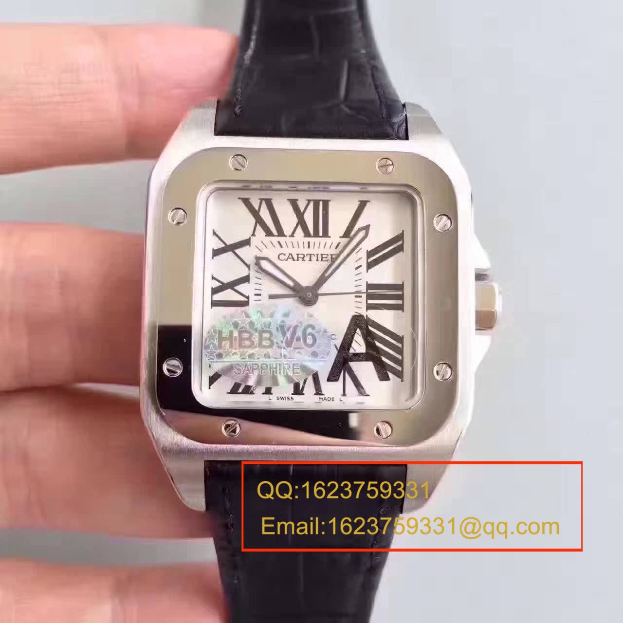 【HBBV6 Factory 一比一复刻手表】 Cartier   Santos 100系列 W20073X8 男士机械手表 / KDY081