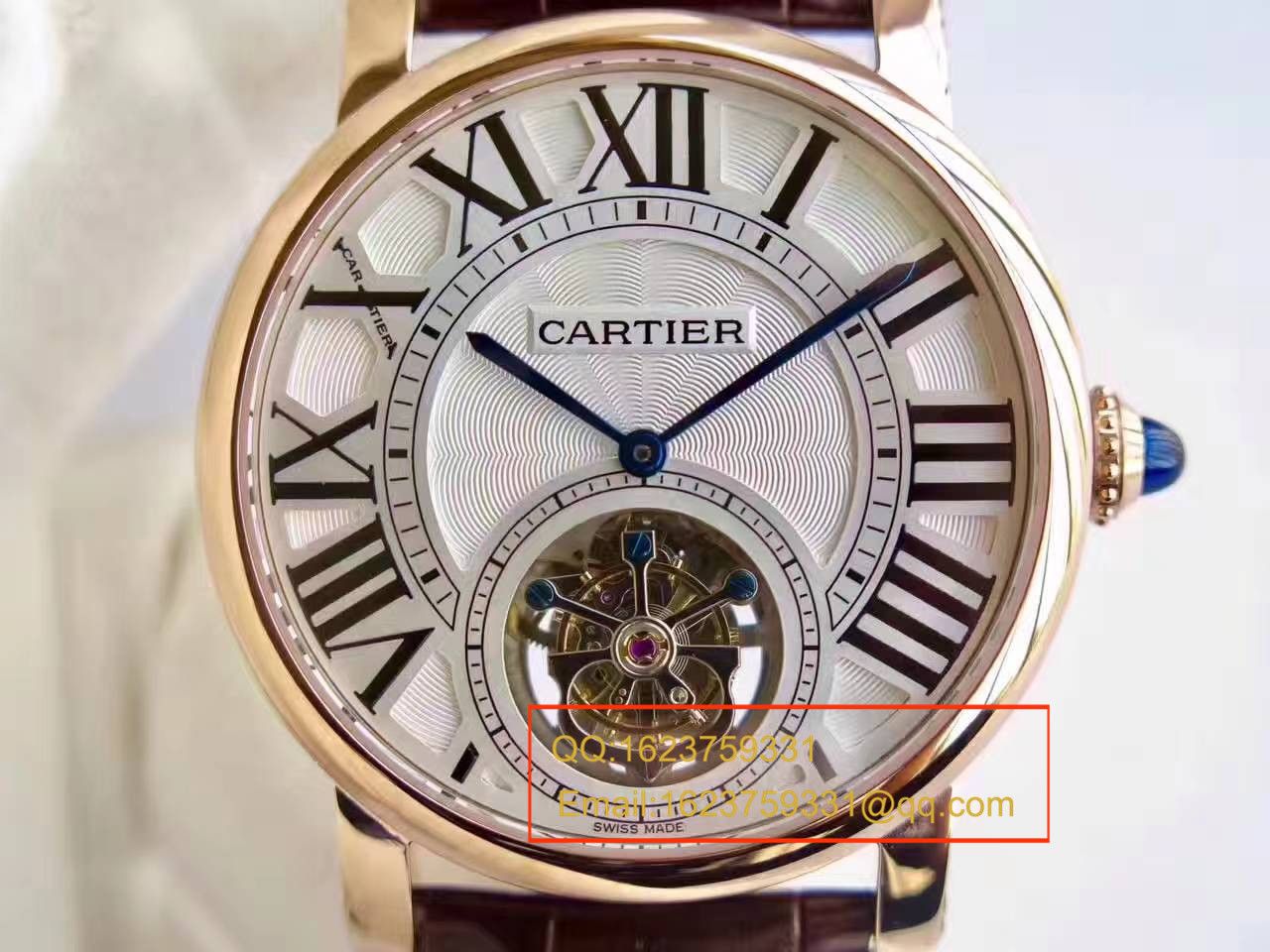 【BL Factory 一比一高仿手表】 Cartier  ROTONDE DE  Cartier 系列W1556215 Tourbillon  wrist watch  / KCI115