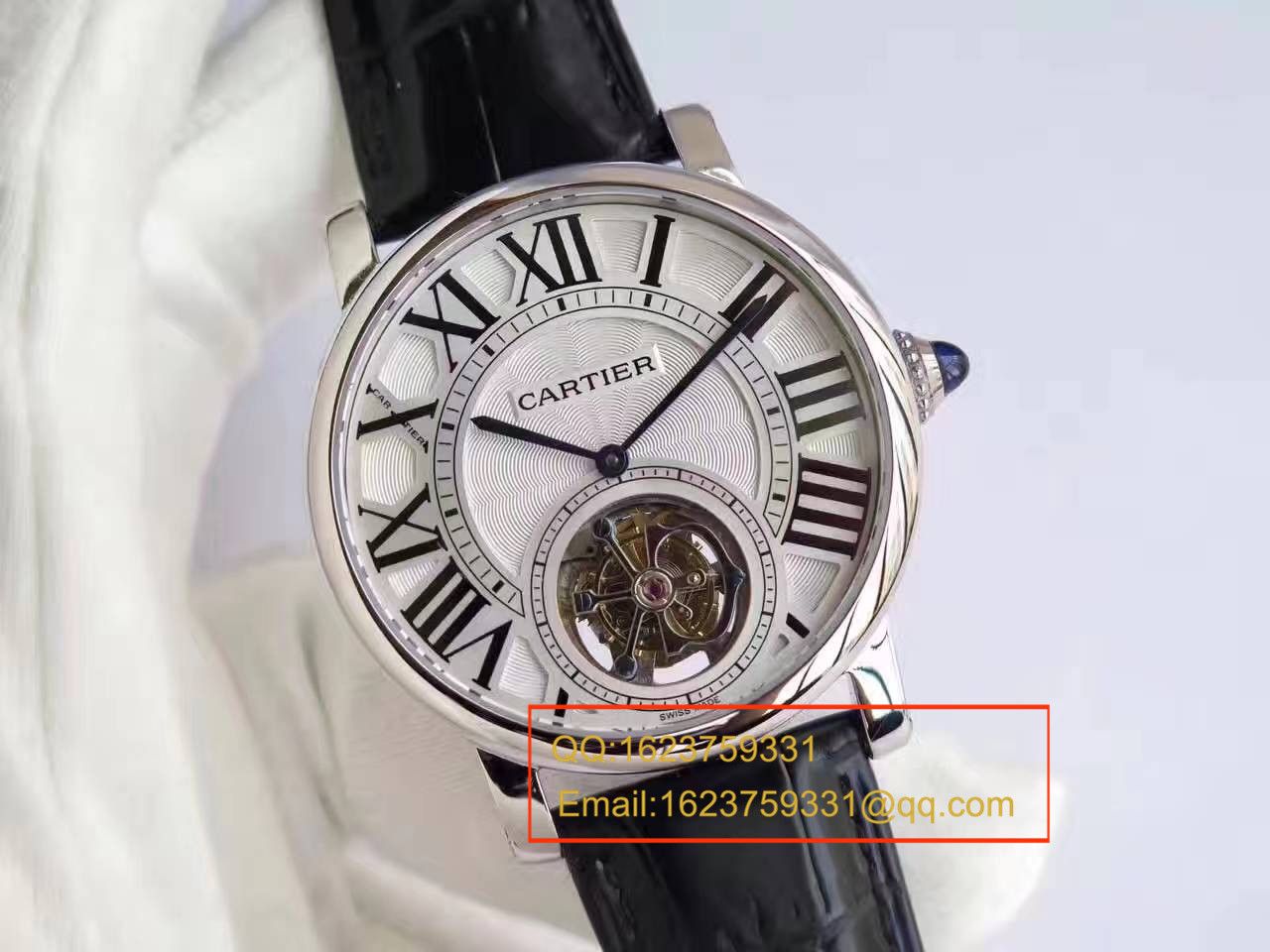 【BL Factory 一比一高精仿手表】 Cartier  ROTONDE DE  Cartier 系列W1556216 Tourbillon  wrist watch  / KCI114