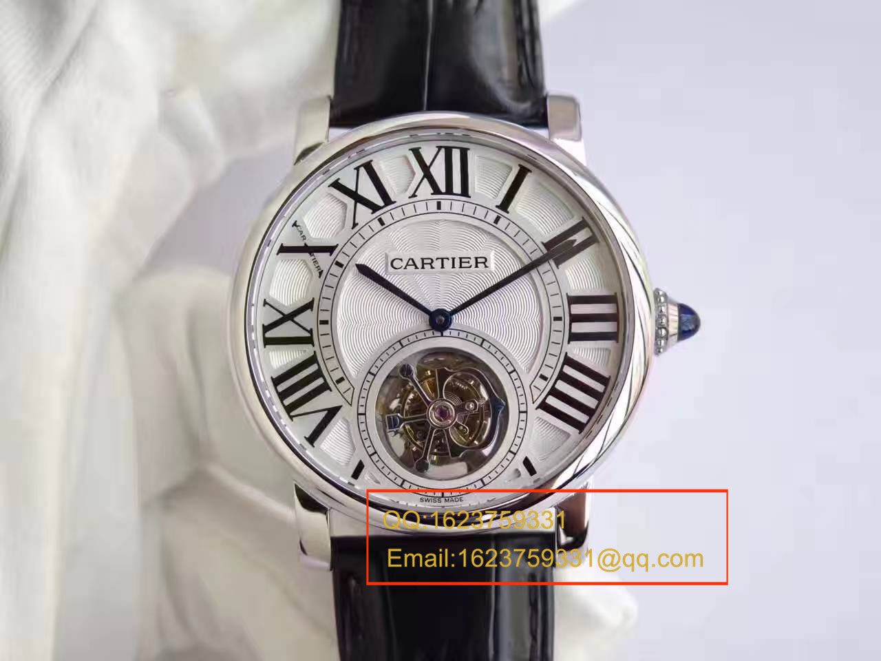 【BL Factory 一比一高精仿手表】 Cartier  ROTONDE DE  Cartier 系列W1556216 Tourbillon  wrist watch  / KCI114