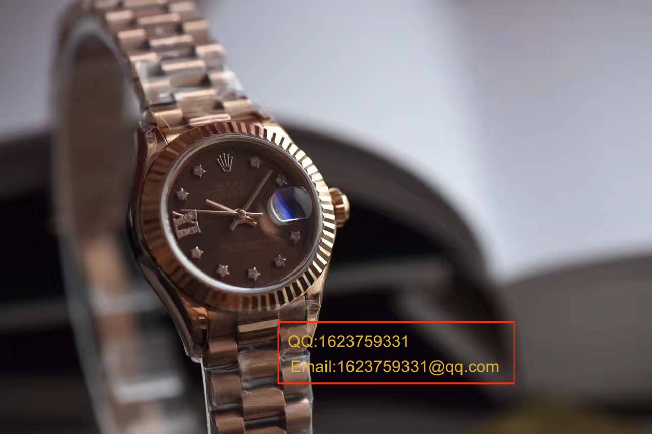 【SY Factory 一比一超A高仿手表】 Rolex 女装  Datejust 系列279171巧克力色表盘女士 wrist watch  / RBA182