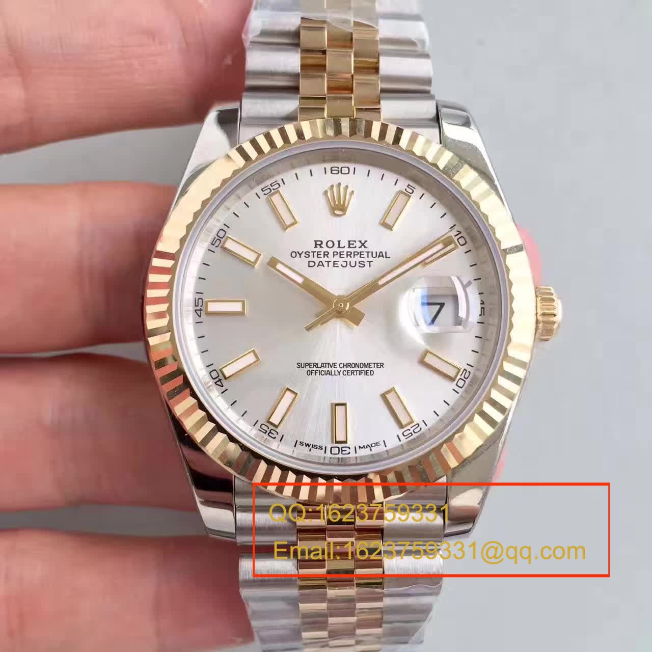 【N Factory 一比一高仿复刻手表】 Rolex   Datejust 系列126333-62613包18K金 wrist watch  / RCF171