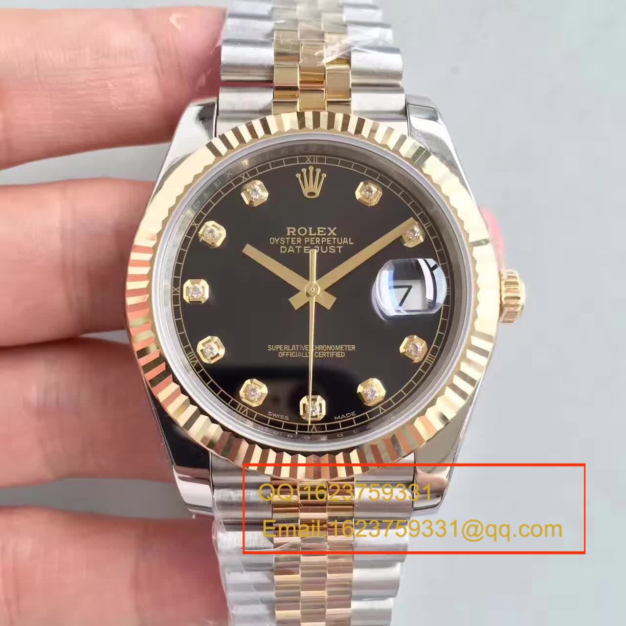【N Factory 一比一高仿复刻手表】 Rolex   Datejust 系列126333-62613包18K金 wrist watch  / RCF171
