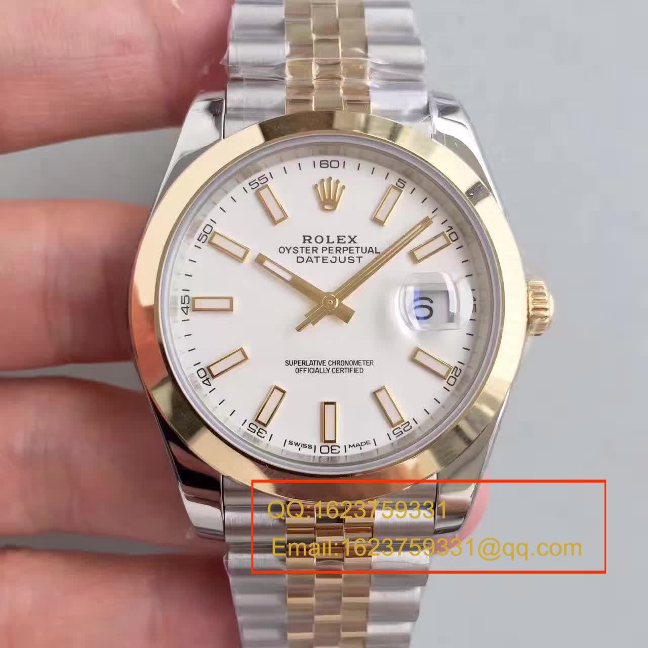 【N Factory 一比一高仿复刻手表】 Rolex   Datejust 系列126333-62613包18K金 wrist watch  / RCF171