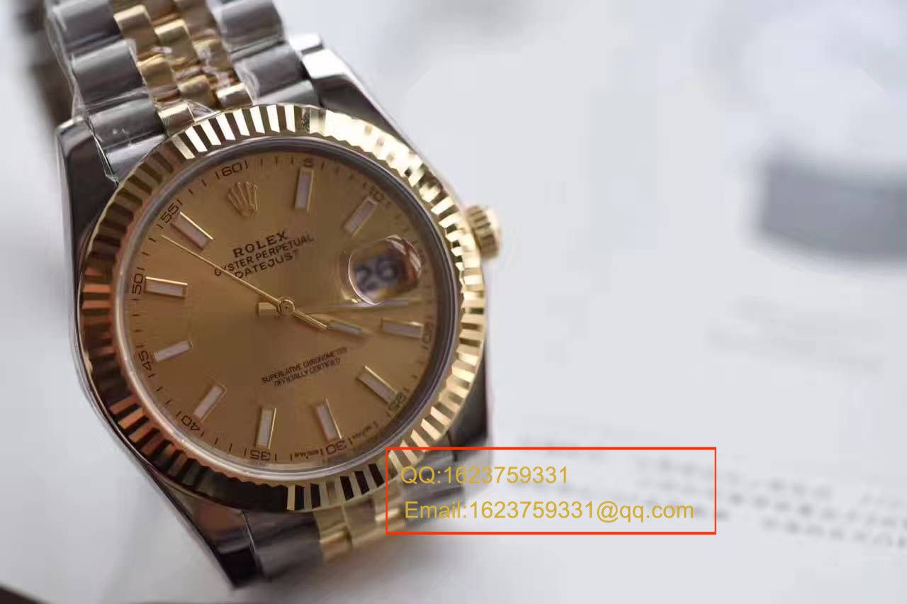 【N Factory 一比一高仿复刻手表】 Rolex   Datejust 系列126333-62613包18K金 wrist watch  / RCF171