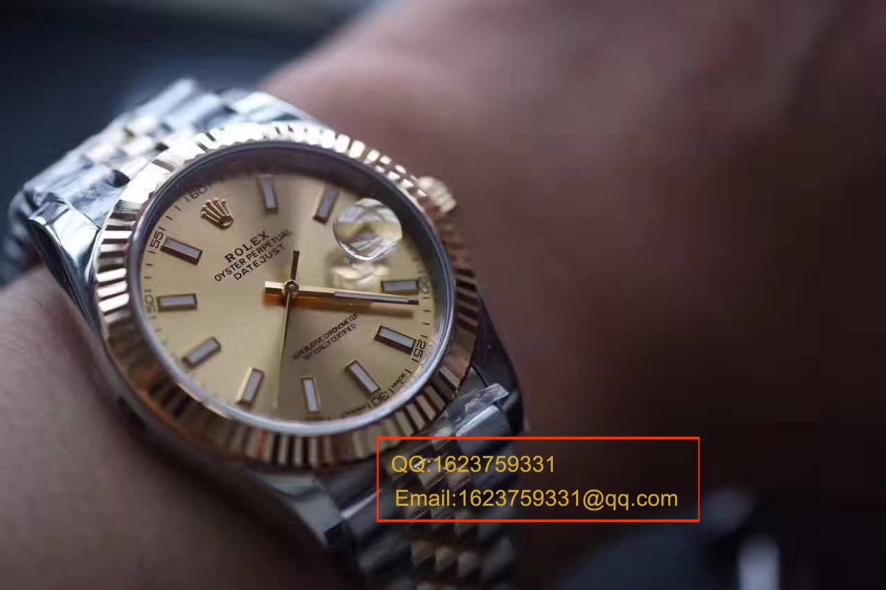 【N Factory 一比一高仿复刻手表】 Rolex   Datejust 系列126333-62613包18K金 wrist watch  / RCF171