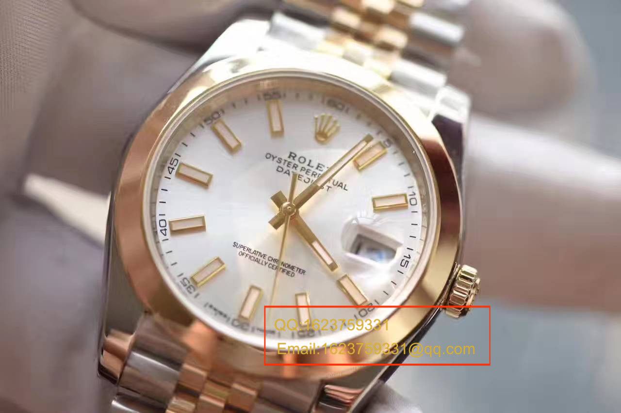 【NOOB Factory 1:1超A高仿手表】 Rolex   Datejust 系列126303白盘 wrist watch  包18K真金 / RCF155