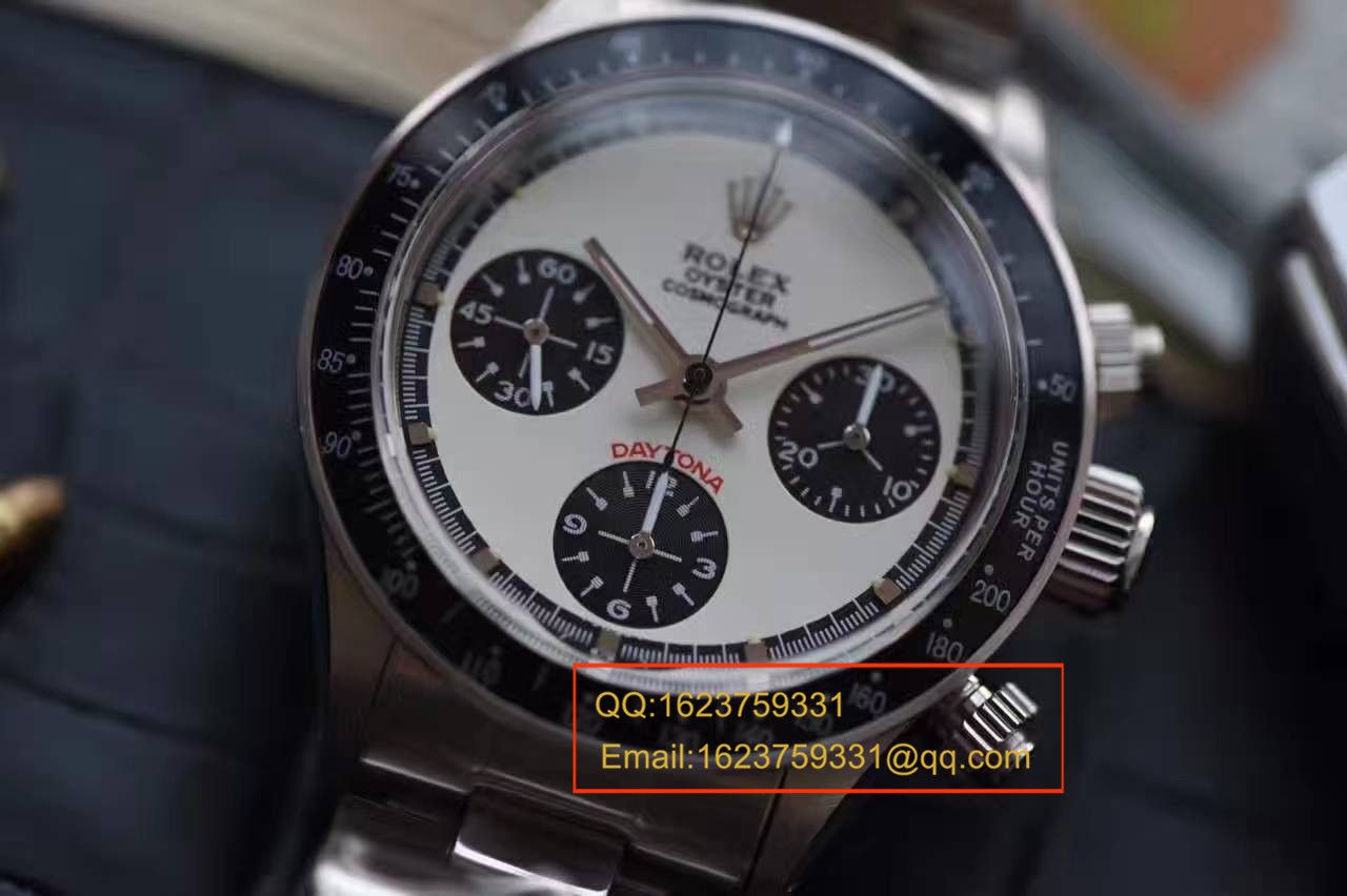 【独家视频测评一比一超A高仿手表】Rolex Paul Newman Daytona余文乐同款 Rolex 保罗.纽曼复古 Ditongna  / RAG148