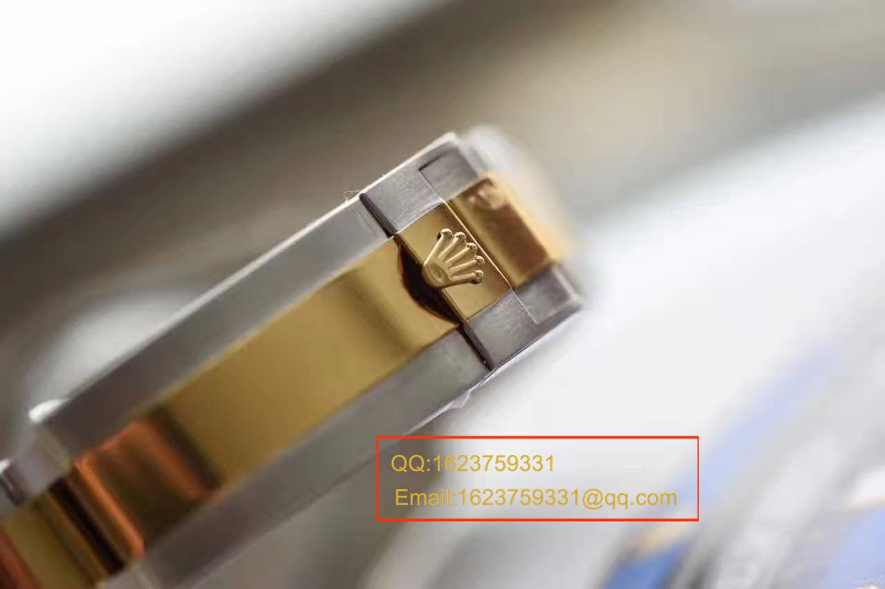 【独家视频测评JF Factory 1:1超A高仿手表】 Rolex  Submariner 型系列116613LB-97203间金蓝金水鬼 wrist watch  / RBG157