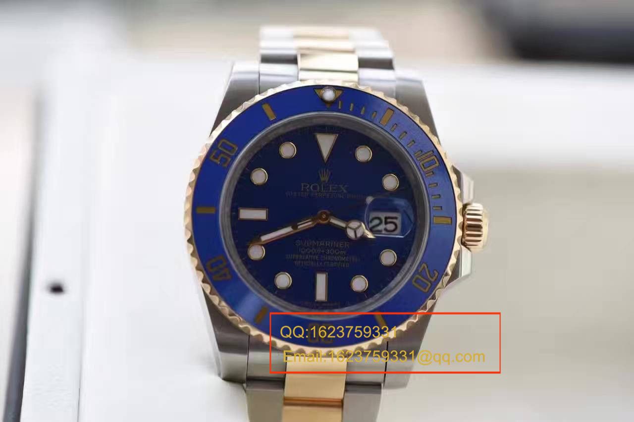 【独家视频测评N Factory V7版一比一高精仿手表】 Rolex  Submariner 型系列116613LB-97203包18K真金蓝水鬼王 / RCF143