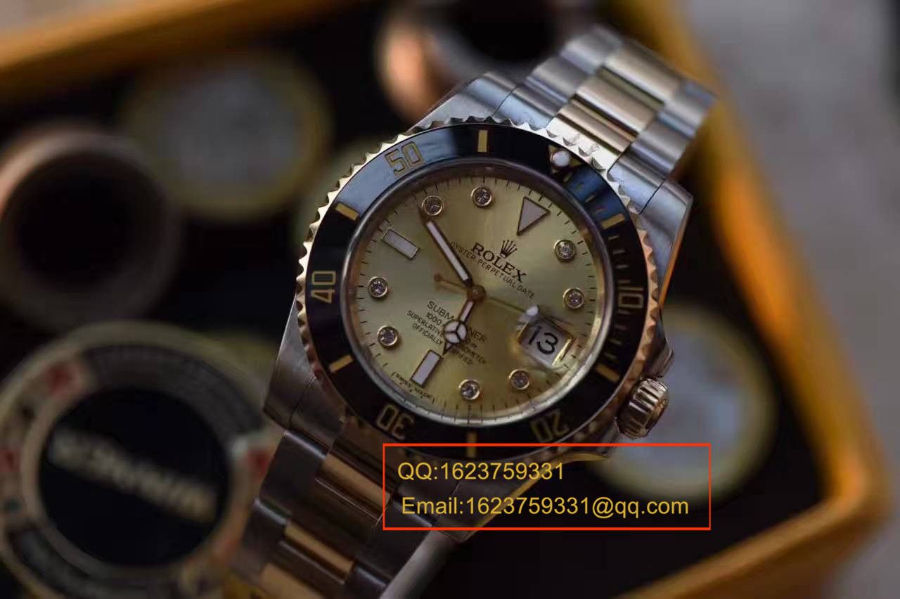 【NOOB Factory V7版一比一超A高仿手表】 Rolex  Submariner 型系列116610LN金盘 wrist watch 《包真18K金版》 / RCF142